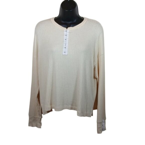 LNA ribbed knit sweater in cream size Small - Picture 1 of 8